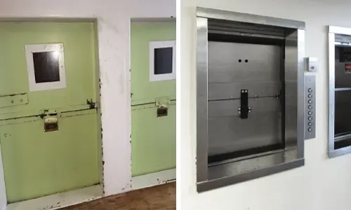 Example of a dumbwaiter modernization project