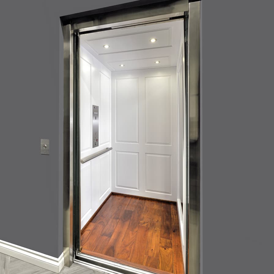 Savaria Zenith Home Elevator White Cab